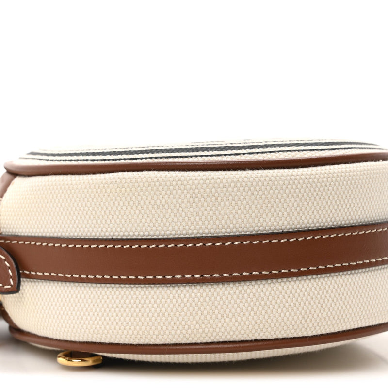 Canvas Calfskin Louise Bag Natural