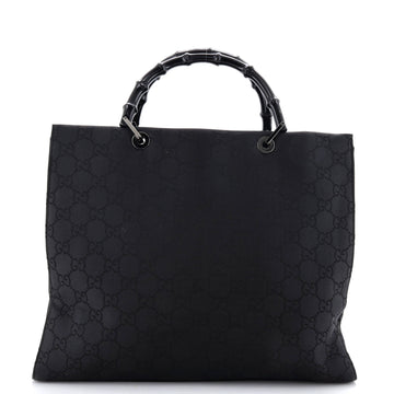 Vintage Bamboo Handle Tote Gg Nylon