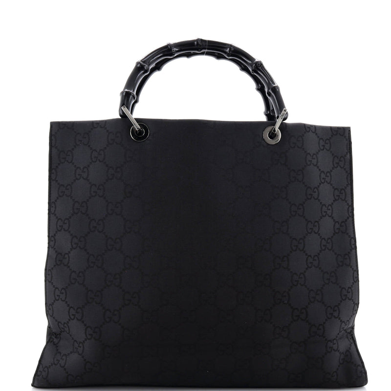 Vintage Bamboo Handle Tote Gg Nylon