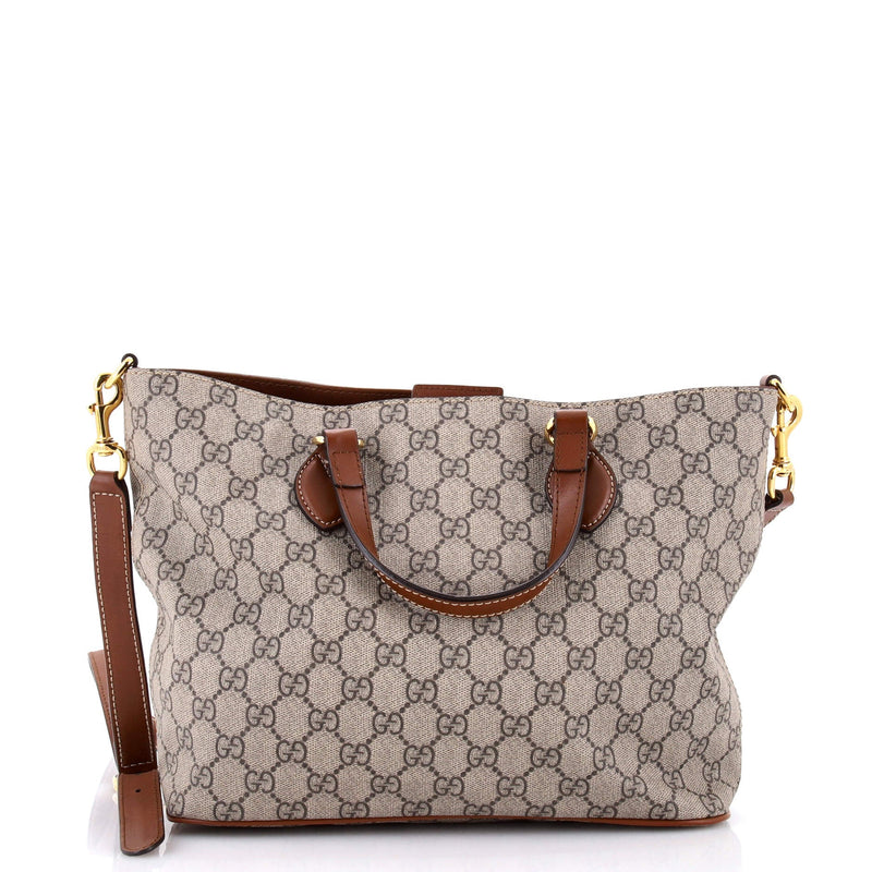 Convertible Soft Tote Gg Coated Canvas