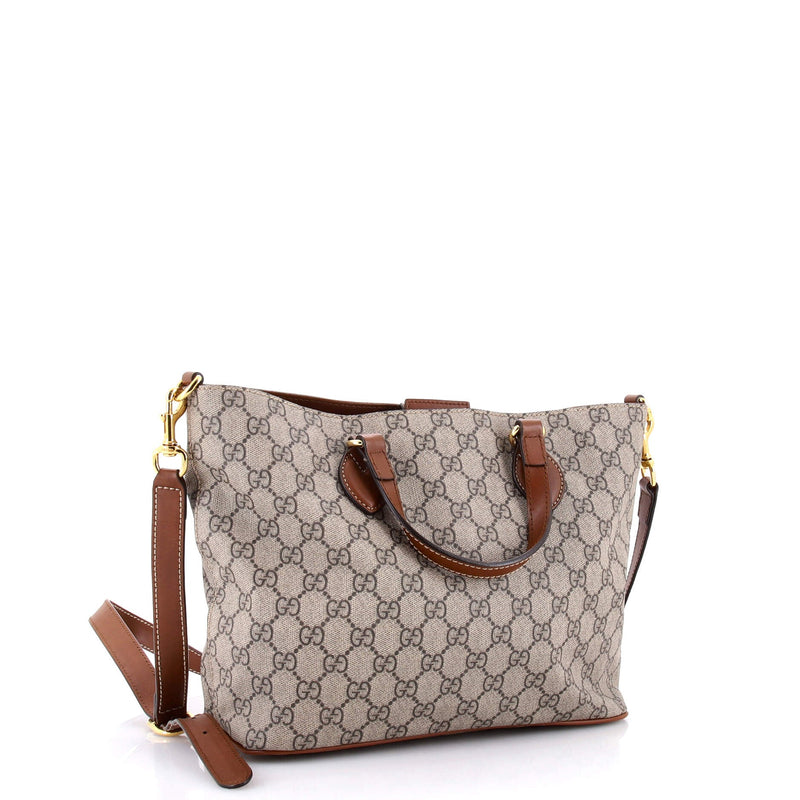 Convertible Soft Tote Gg Coated Canvas