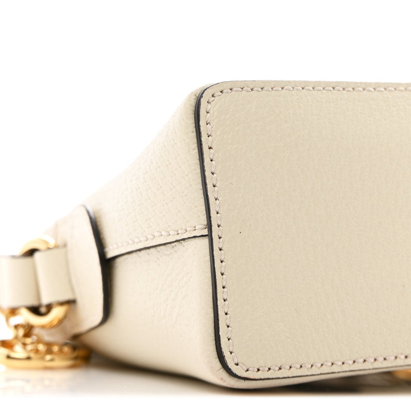 Textured Dollar Calfskin Web Small