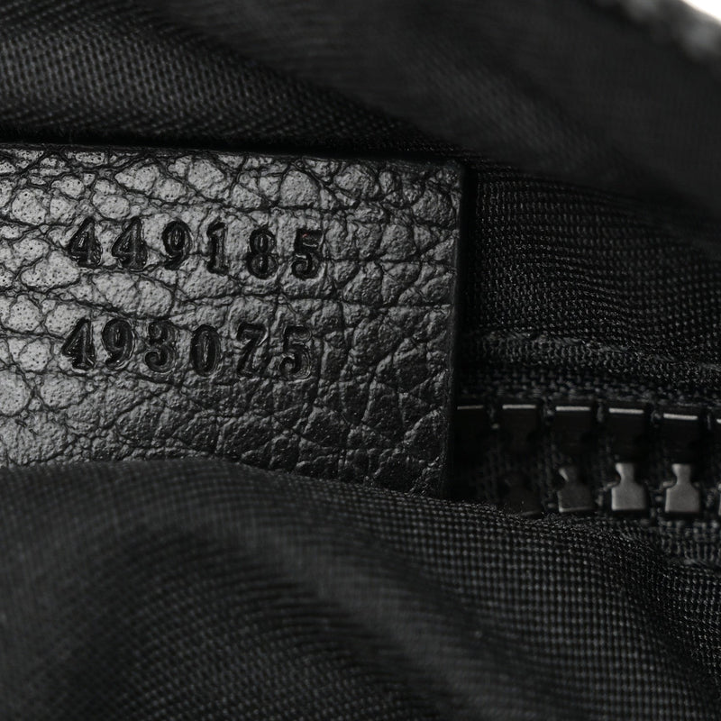 Nylon Medium Flat Messenger Bag Black