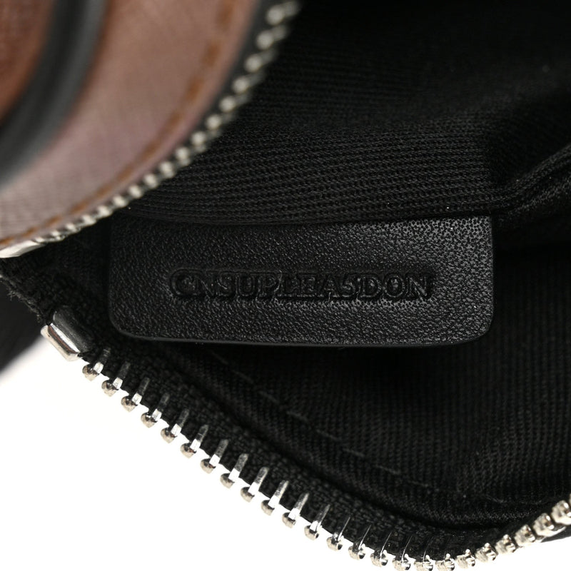 E-Canvas Check Cason Bum Bag Dark Birch