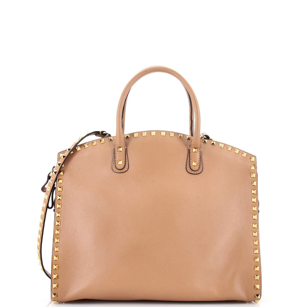 Rockstud Convertible Dome Tote Leather