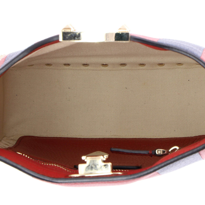 Rockstud Flip Lock Messenger Bag Leather