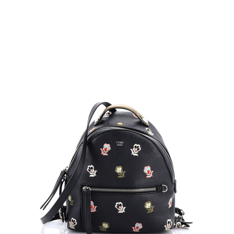 By The Way Backpack Embroidered Leather