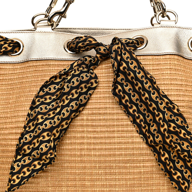 Natural Straw Large Positano Tote