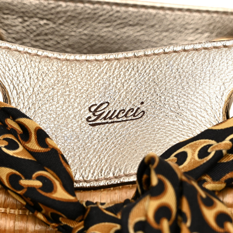 Natural Straw Large Positano Tote