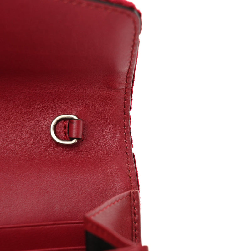 Velvet Gg Mini Dionysus Chain Wallet Red