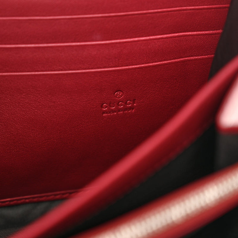 Velvet Gg Mini Dionysus Chain Wallet Red