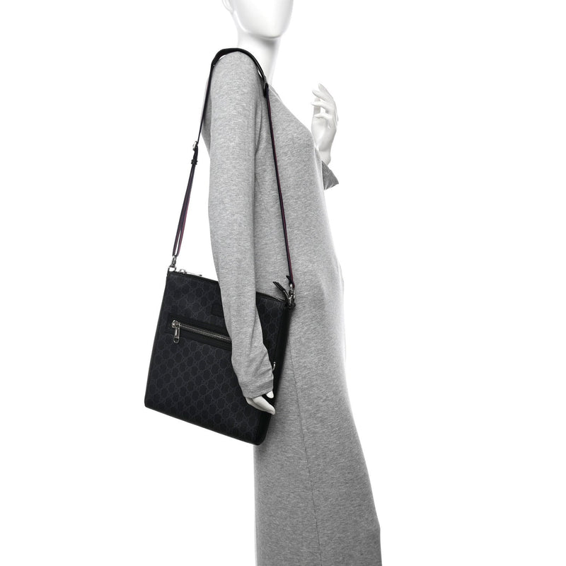 Gg Supreme Appia Calfskin Web Flat