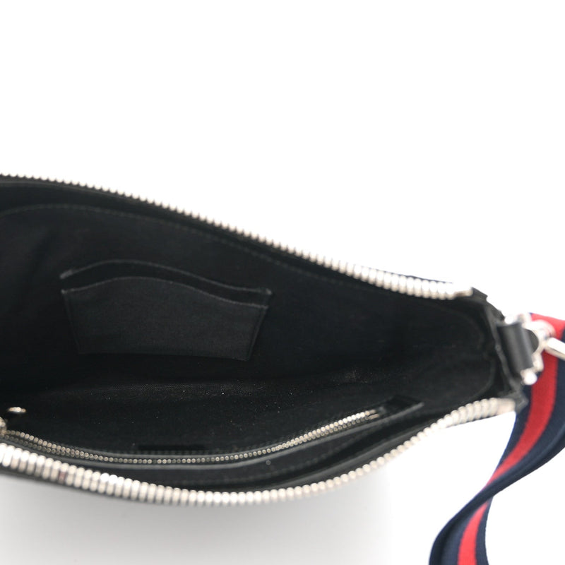 Gg Supreme Appia Calfskin Web Flat