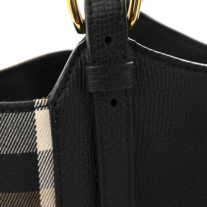 Grainy Calfskin House Check Small