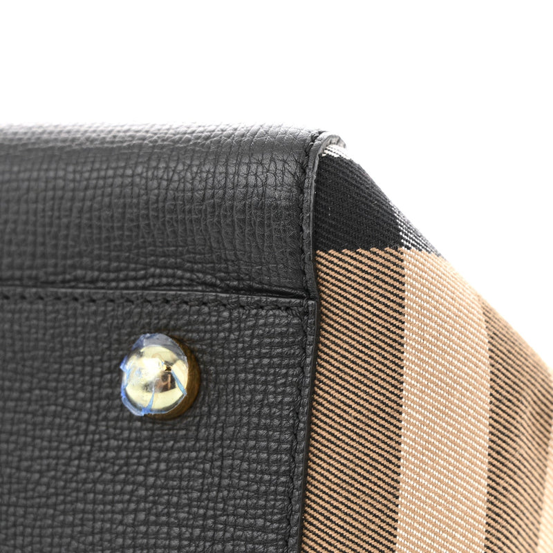 Grainy Calfskin House Check Small