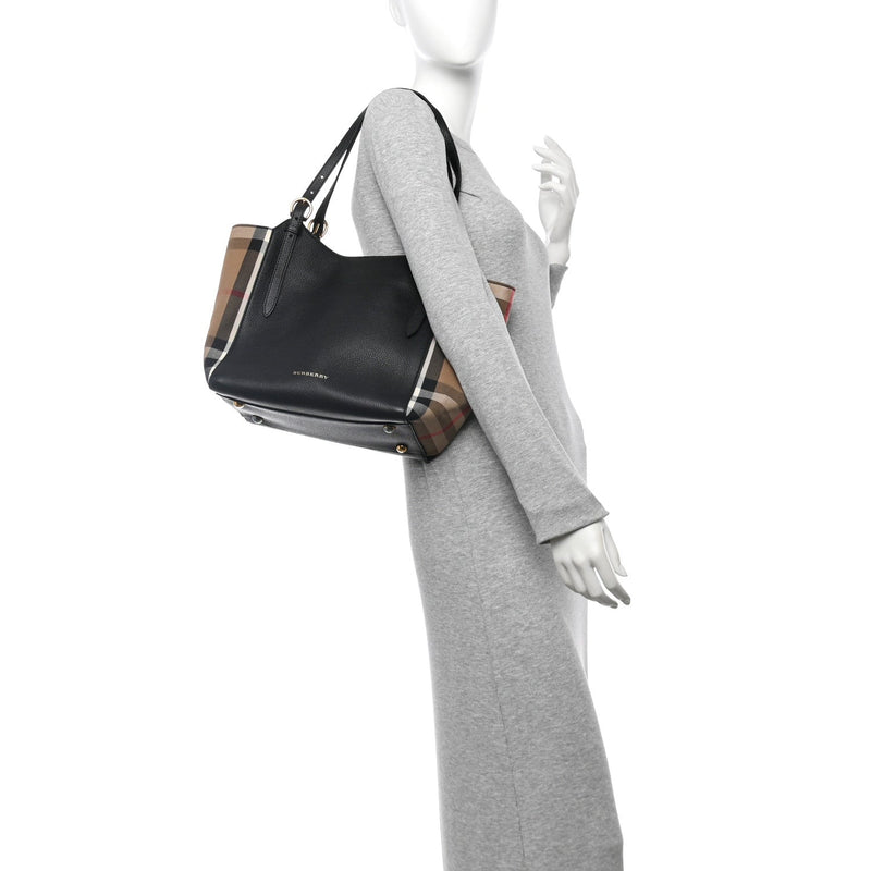 Grainy Calfskin House Check Small