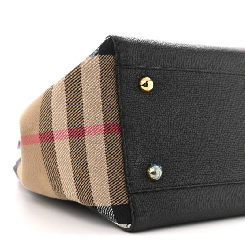 Grainy Calfskin House Check Small