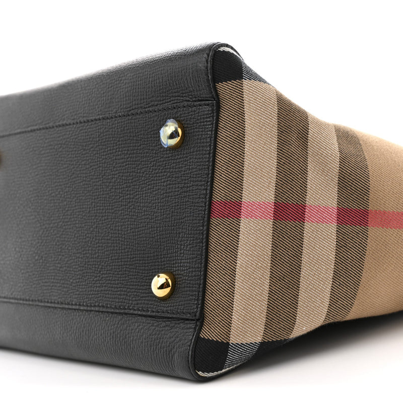 Grainy Calfskin House Check Small