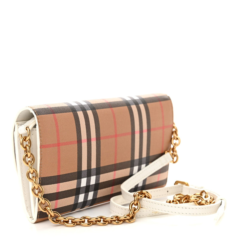 Vintage Check Henley Wallet On Chain