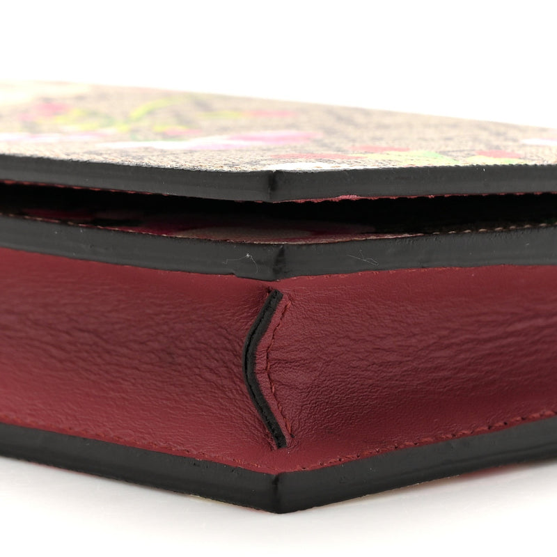 Gg Supreme Blooms Chain Wallet Beige