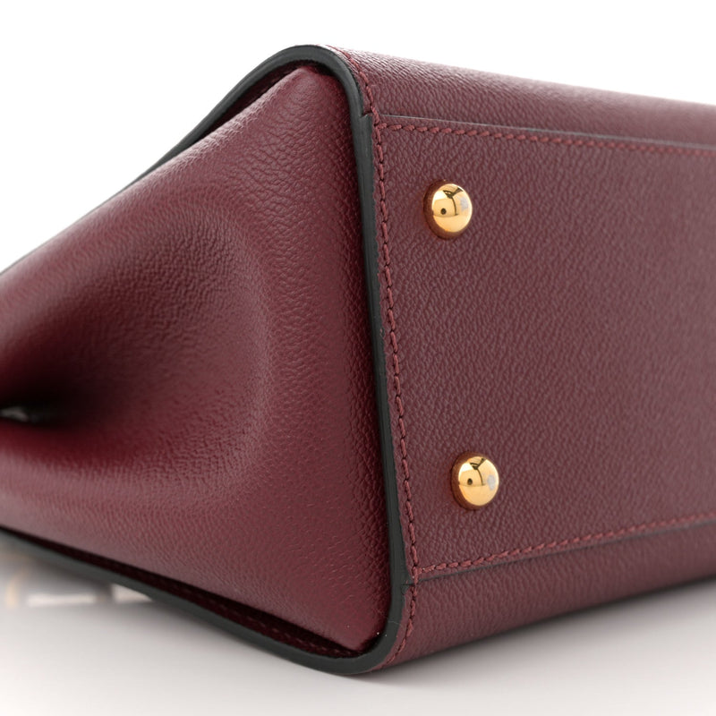 Soft Grain Calfskin Small Buckle Tote