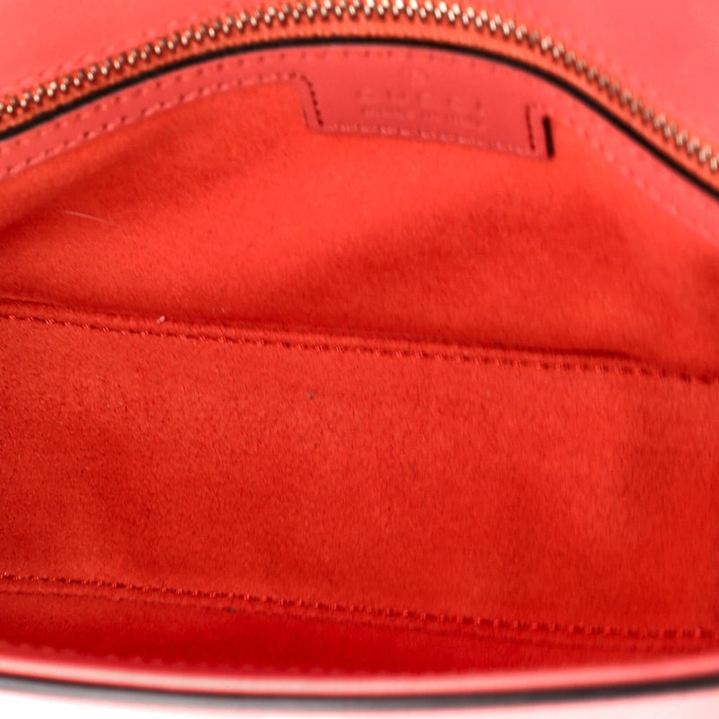 Petite Gg Flap Shoulder Bag Leather