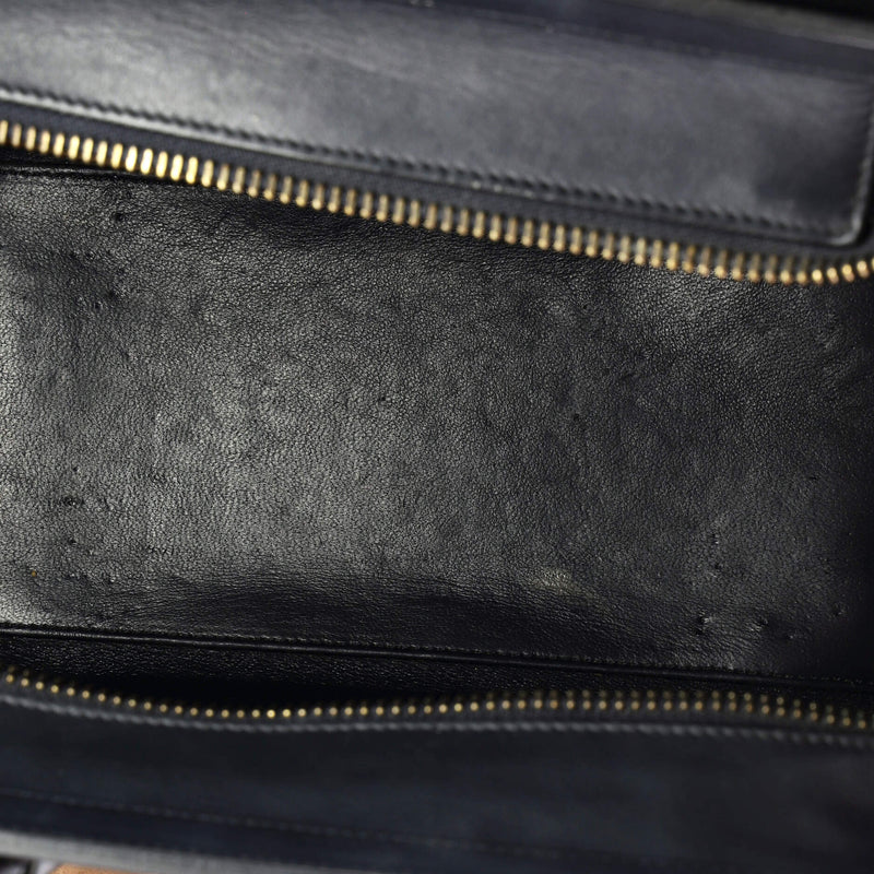 Luggage Bag Canvas And Leather Micro