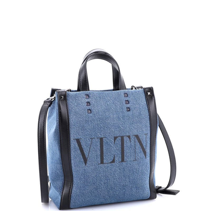 Grande Plage Vltn Tote Denim Mini