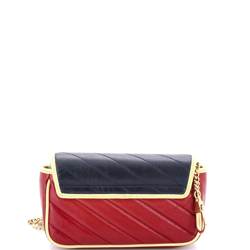 Gg Marmont Flap Bag Diagonal Quilted