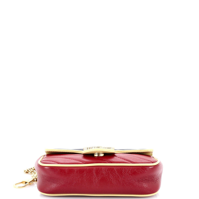 Gg Marmont Flap Bag Diagonal Quilted