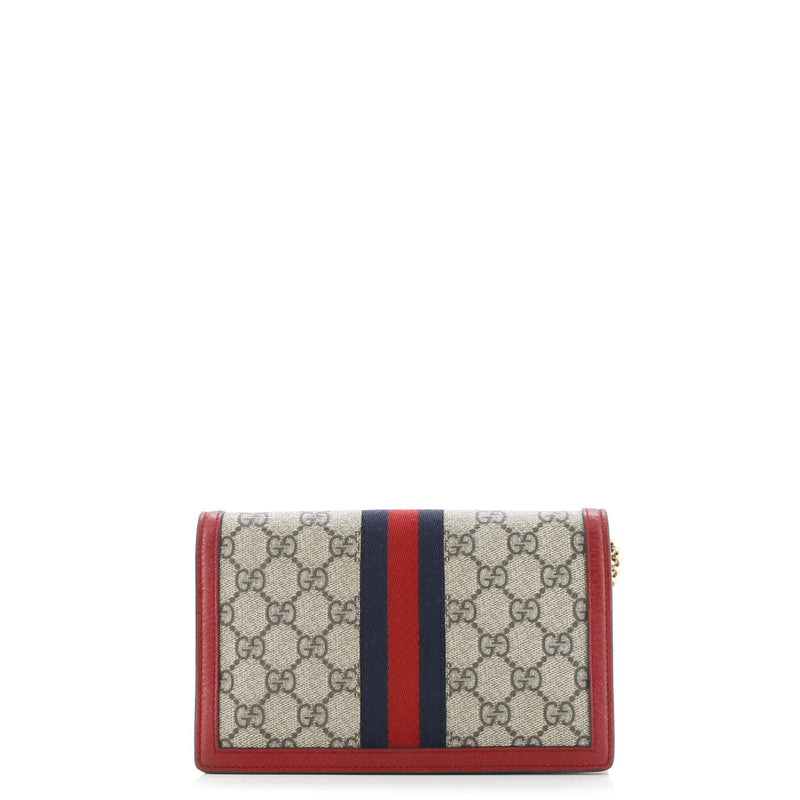 Queen Margaret Chain Wallet Gg Coated