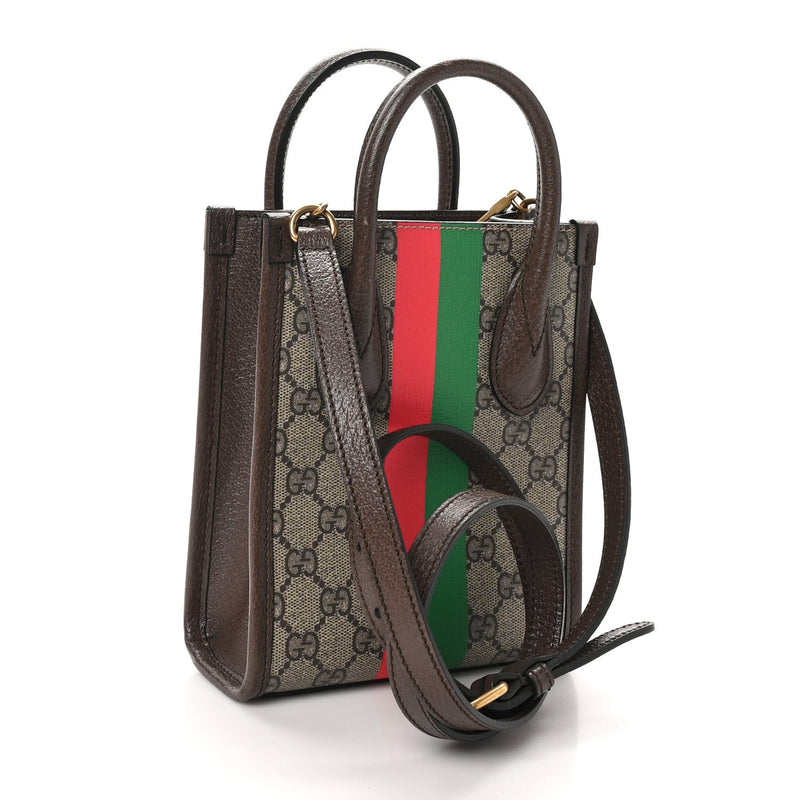 Gg Supreme Textured Dollar Calfskin Web