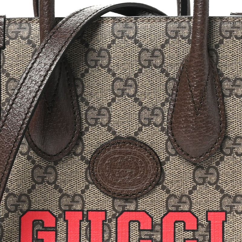 Gg Supreme Textured Dollar Calfskin Web