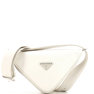 Triangle Logo Zip Around Shoulder Bag