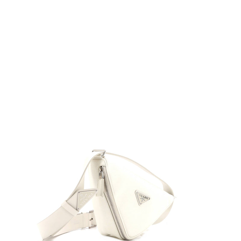 Triangle Logo Zip Around Shoulder Bag