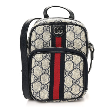 Gg Supreme Textured Dollar Calfskin Web