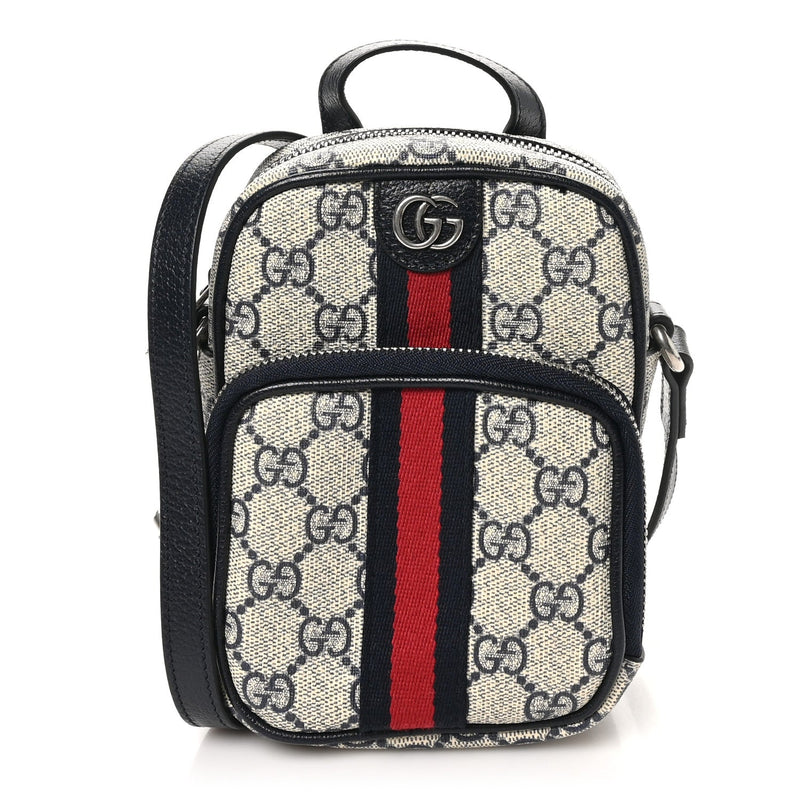 Gg Supreme Textured Dollar Calfskin Web