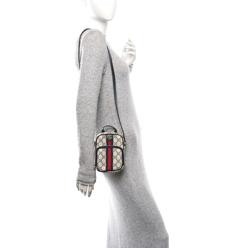 Gg Supreme Textured Dollar Calfskin Web