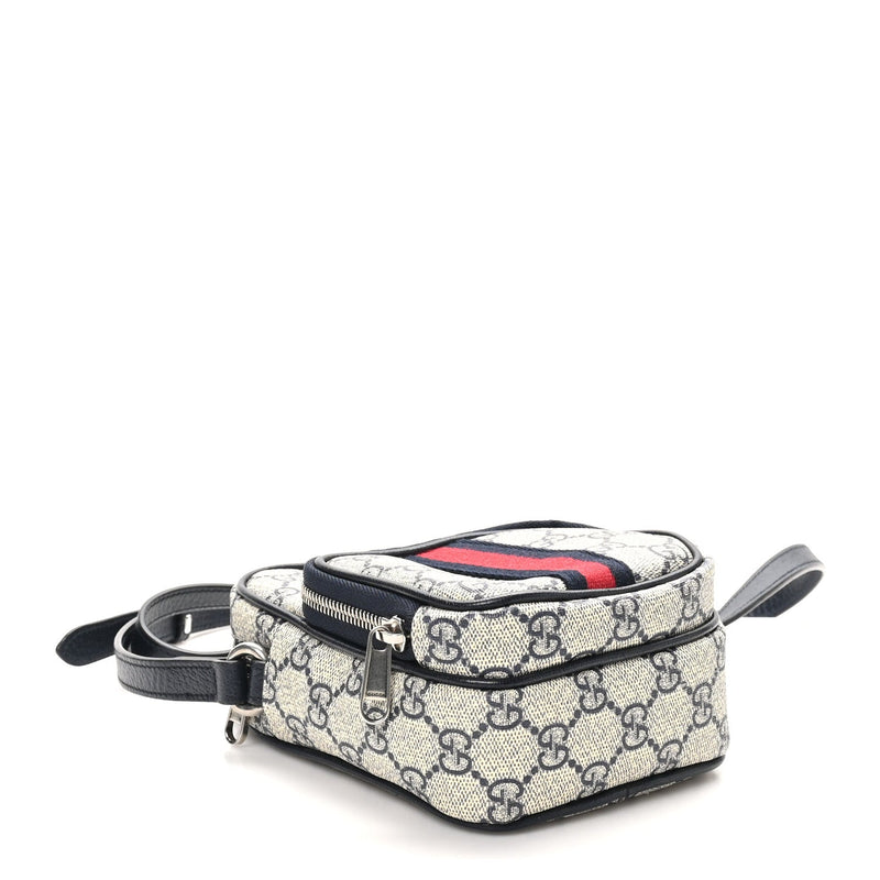 Gg Supreme Textured Dollar Calfskin Web