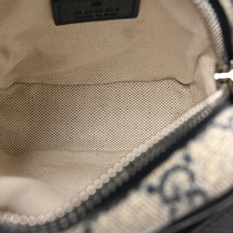 Gg Supreme Textured Dollar Calfskin Web