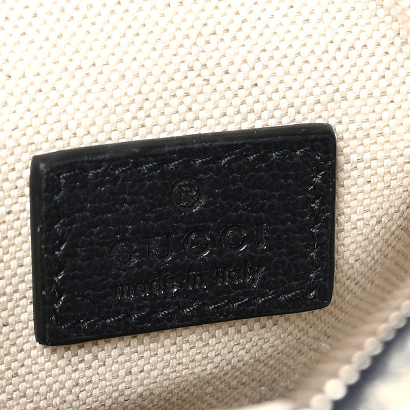 Gg Supreme Textured Dollar Calfskin Web