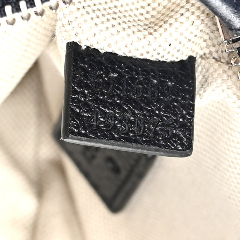 Gg Supreme Textured Dollar Calfskin Web