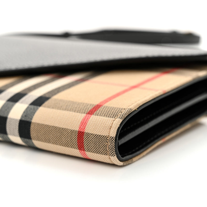 Grainy Calfskin Vintage Check Wallet