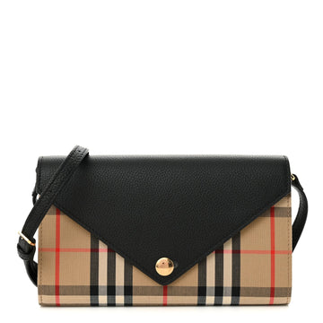 Grainy Calfskin Vintage Check Wallet