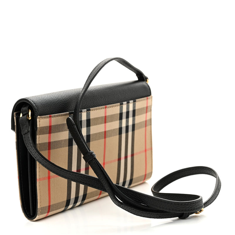 Grainy Calfskin Vintage Check Wallet