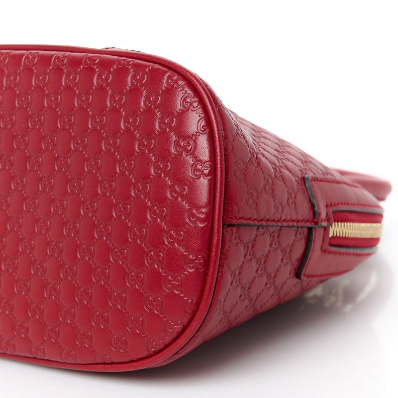 Soft Microguccissima Mini Dome Bag Rosso