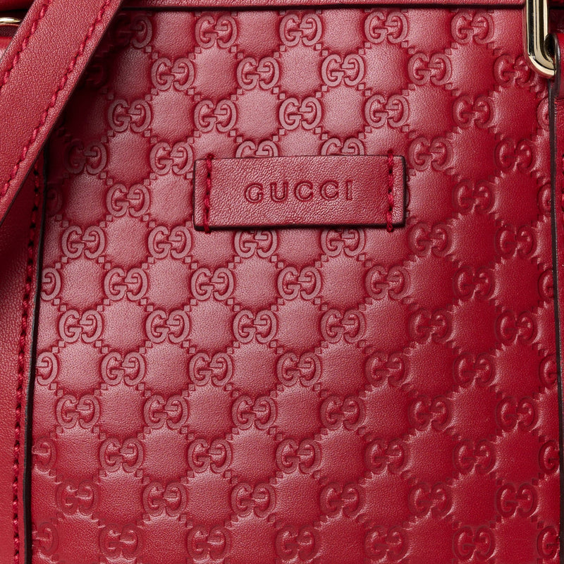 Soft Microguccissima Mini Dome Bag Rosso