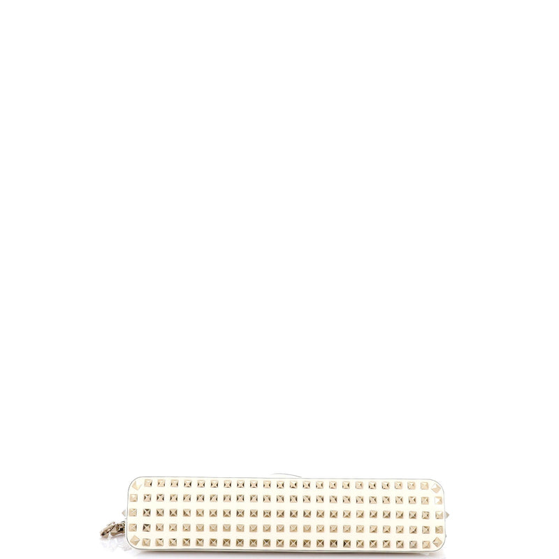 Rockstud Zip Up Top Handle Bag Leather