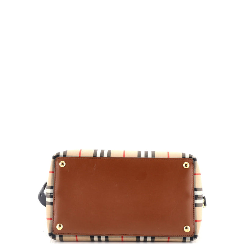 Belt Tote Vintage Check Canvas Small