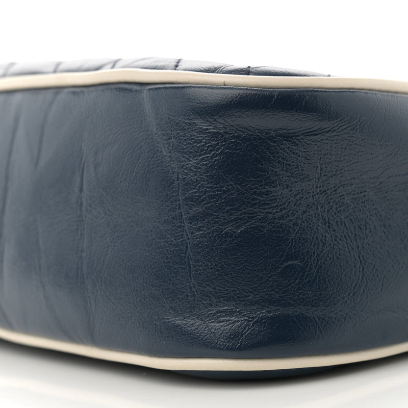 Vintage Effect Calfskin Matelasse